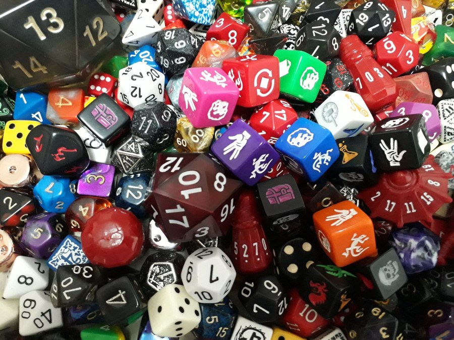 many type and colour of dice