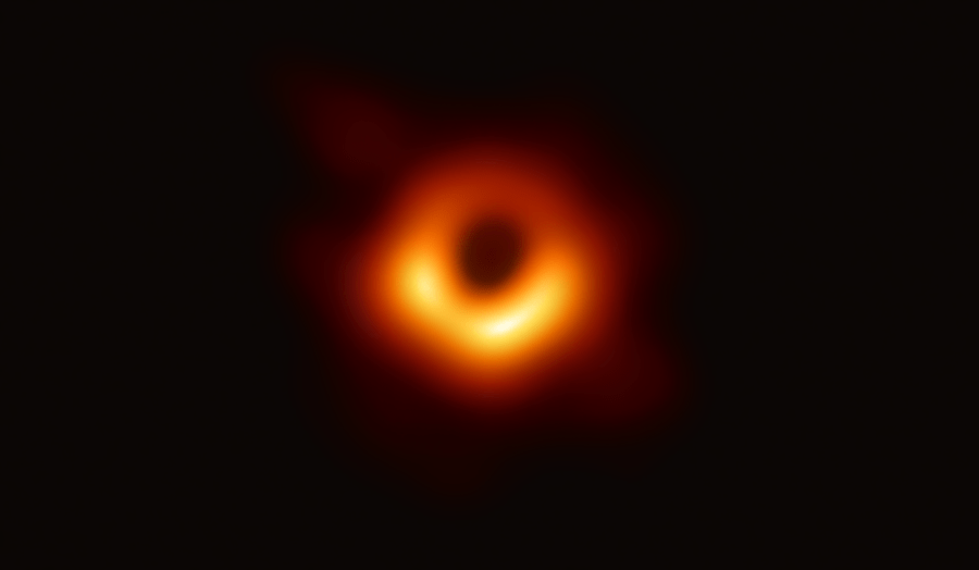 black hole at the heart of distant galaxy Messier 87